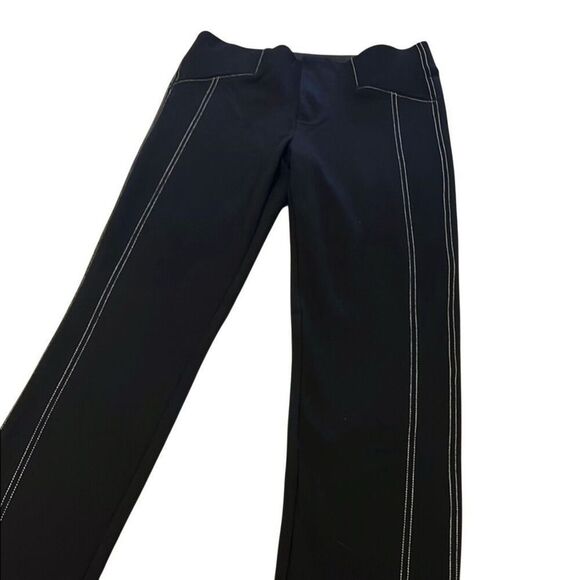 INC INTERNATIONAL CONCEPTS | black with white stitch pants 4 - Picture 2 of 9